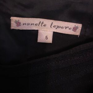 Nanette Lepore black cocktail dress.